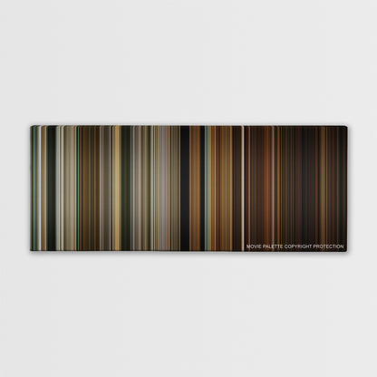 Zombieland color palette canvas print: thousands of thin vertical stripes of color