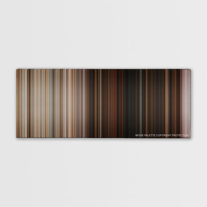 Superbad color palette canvas print: thousands of thin vertical stripes of color