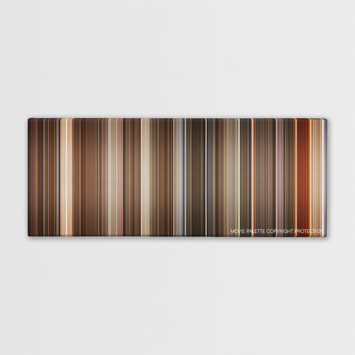 Barton Fink color palette canvas print: thousands of thin vertical stripes of color