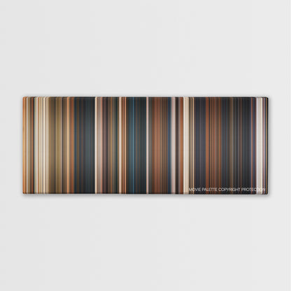 Annabelle: Creation color palette canvas print: thousands of thin vertical stripes of color