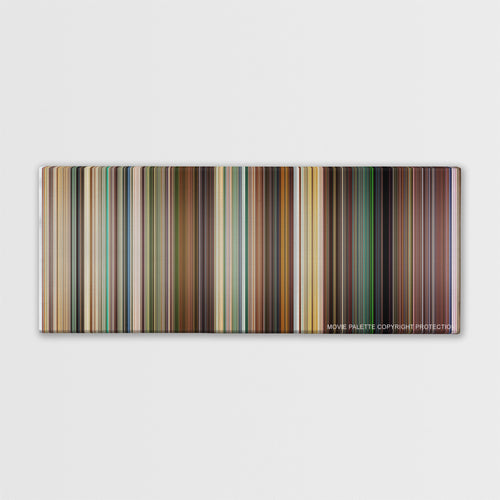 Kick-Ass movie barcode canvas print, the whole film as stripes of color
