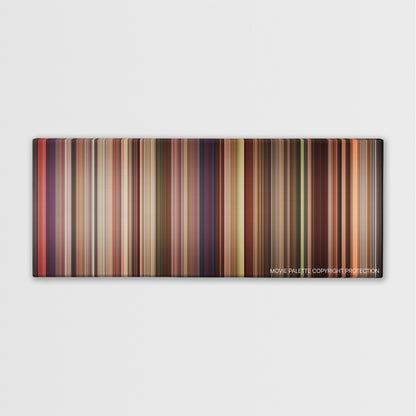 Ghost World color palette canvas print: thousands of thin vertical stripes of color