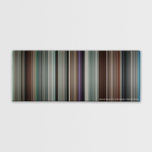 Up in the Air color palette canvas print: thousands of thin vertical stripes of color