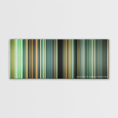 Ran color palette canvas print: thousands of thin vertical stripes of color