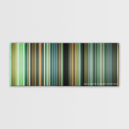 Ran color palette canvas print: thousands of thin vertical stripes of color