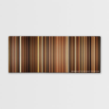 Lock, Stock and Two Smoking Barrels color palette canvas print: thousands of thin vertical stripes of color