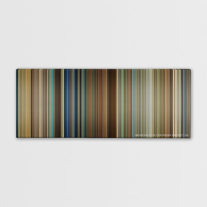 Lucy color palette canvas print: thousands of thin vertical stripes of color