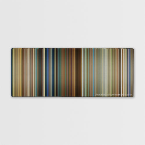 Lucy color palette canvas print: thousands of thin vertical stripes of color