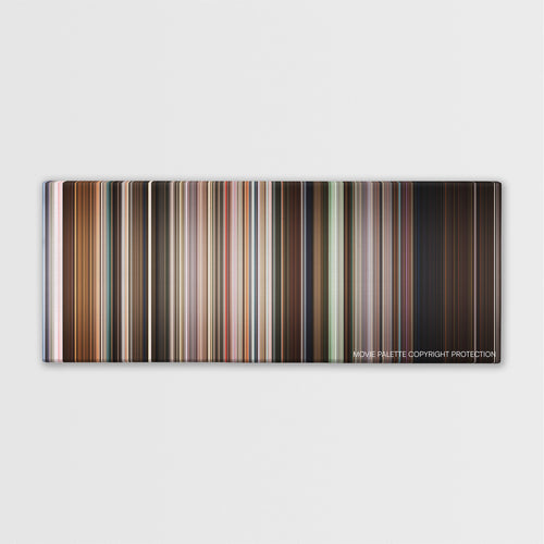 A Walk Among the Tombstones color palette canvas print: thousands of thin vertical stripes of color