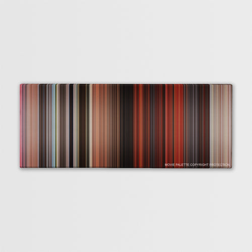 Indiana Jones and the Temple of Doom color palette canvas print: thousands of thin vertical stripes of color