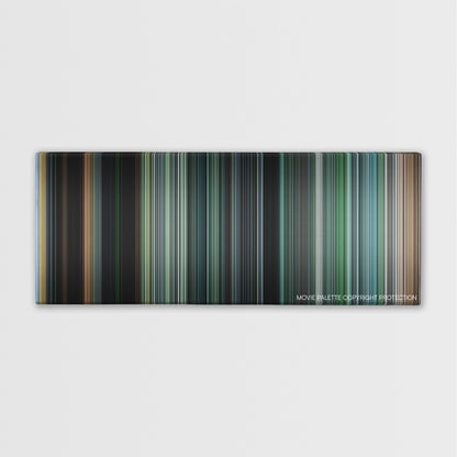Tears of the Sun color palette canvas print: thousands of thin vertical stripes of color