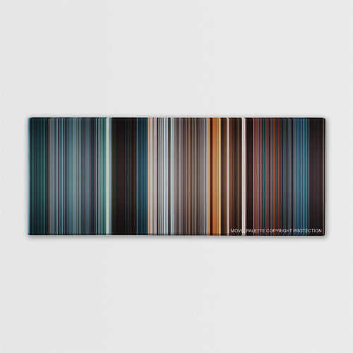 Mission: Impossible - Ghost Protocol color palette canvas print: thousands of thin vertical stripes of color
