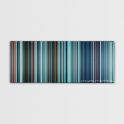 Star Trek Into Darkness color palette canvas print: thousands of thin vertical stripes of color