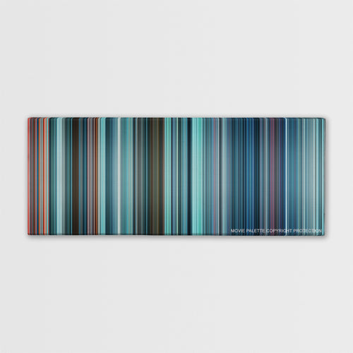 Star Trek Into Darkness color palette canvas print: thousands of thin vertical stripes of color