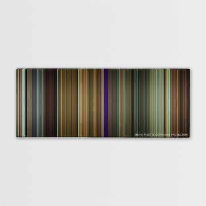 The Hangover Part II color palette canvas print: thousands of thin vertical stripes of color