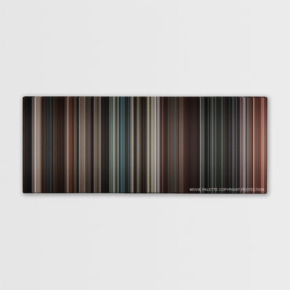X-Men Origins: Wolverine color palette canvas print: thousands of thin vertical stripes of color
