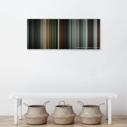 The Raid 2 color palette canvas above a white bench with three woven baskets