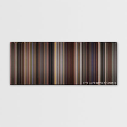 Rain Man color palette canvas print: thousands of thin vertical stripes of color