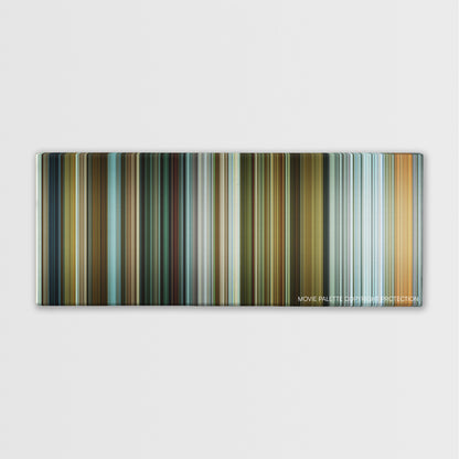 From Paris with Love color palette canvas print: thousands of thin vertical stripes of color
