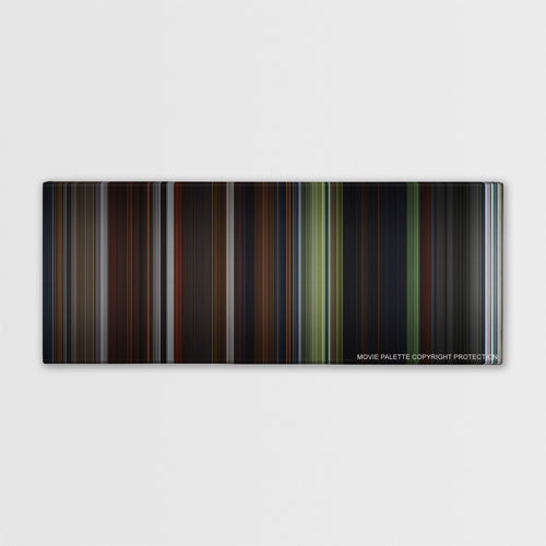 Pirates of the Caribbean: On Stranger Tides color palette canvas print: thousands of thin vertical stripes of color