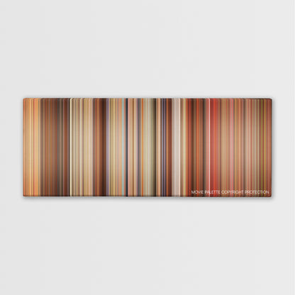 Any Given Sunday color palette canvas print: thousands of thin vertical stripes of color