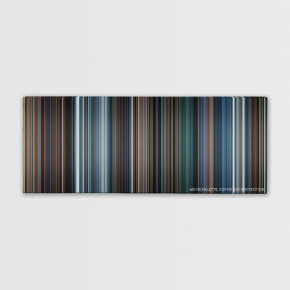 X-Men: The Last Stand color palette canvas print: thousands of thin vertical stripes of color