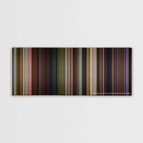 Shrek 2 color palette canvas print: thousands of thin vertical stripes of color