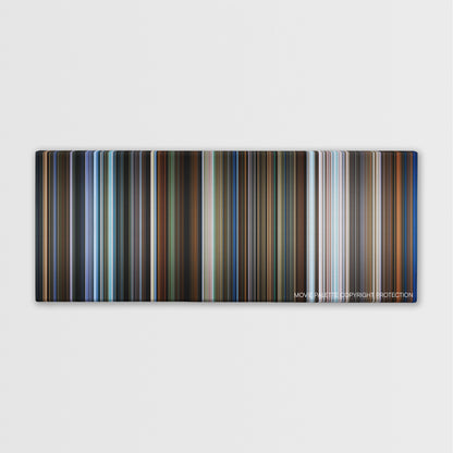 I Saw the Devil color palette canvas print: thousands of thin vertical stripes of color