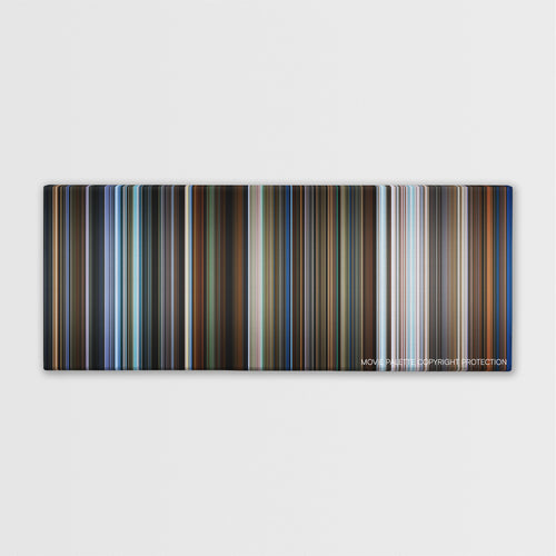 I Saw the Devil color palette canvas print: thousands of thin vertical stripes of color