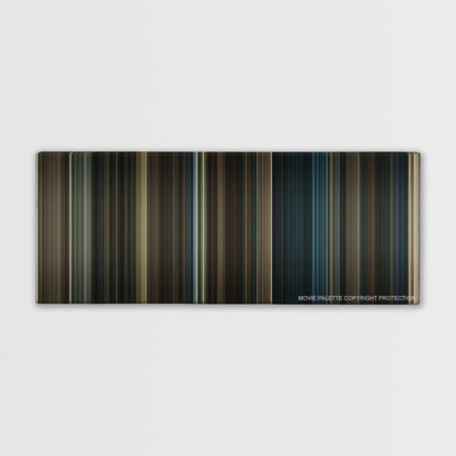 Sherlock Holmes: A Game of Shadows color palette canvas print: thousands of thin vertical stripes of color