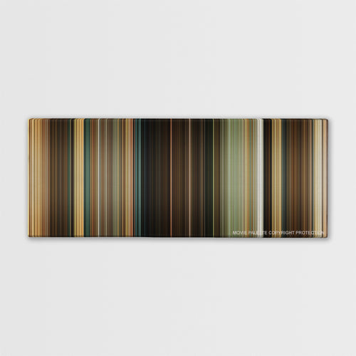Indiana Jones and the Kingdom of the Crystal Skull color palette canvas print: thousands of thin vertical stripes of color