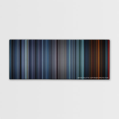 Fury color palette canvas print: thousands of thin vertical stripes of color