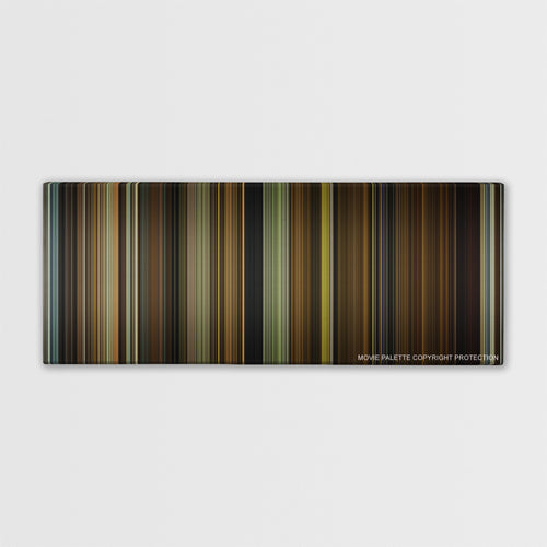 Split color palette canvas print: thousands of thin vertical stripes of color