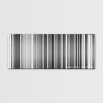 Yojimbo color palette canvas print: thousands of thin vertical stripes of color