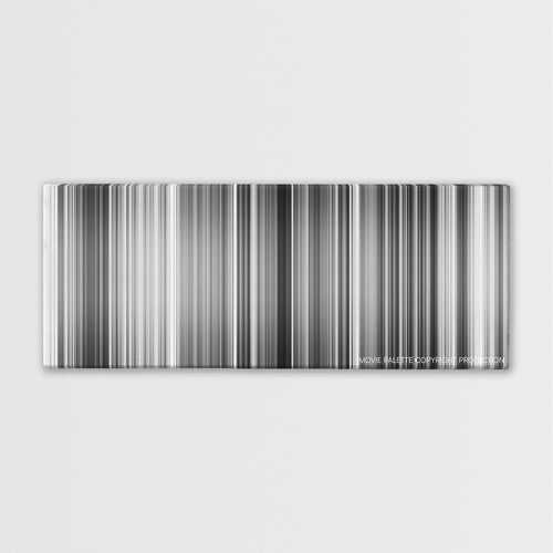 Yojimbo color palette canvas print: thousands of thin vertical stripes of color