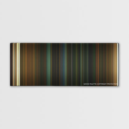 Ready or Not color palette canvas print: thousands of thin vertical stripes of color