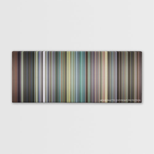 Dawn of the Dead color palette canvas print: thousands of thin vertical stripes of color