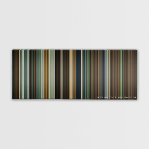Warrior color palette canvas print: thousands of thin vertical stripes of color
