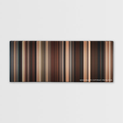 Water for Elephants color palette canvas print: thousands of thin vertical stripes of color