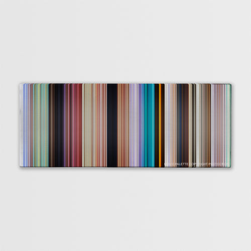 Ice Age movie barcode canvas print, the whole film as stripes of color