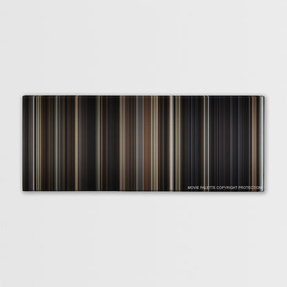 The Conjuring color palette canvas print: thousands of thin vertical stripes of color