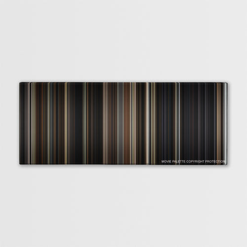 The Conjuring color palette canvas print: thousands of thin vertical stripes of color