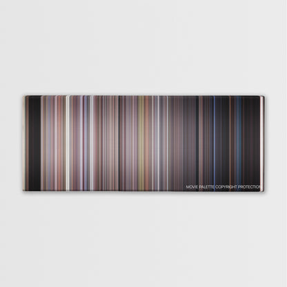 The Faculty color palette canvas print: thousands of thin vertical stripes of color