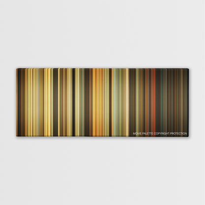 The Family color palette canvas print: thousands of thin vertical stripes of color