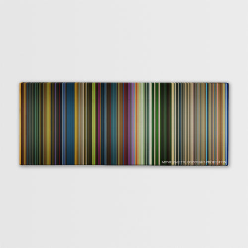 X-Men: Apocalypse color palette canvas print: thousands of thin vertical stripes of color