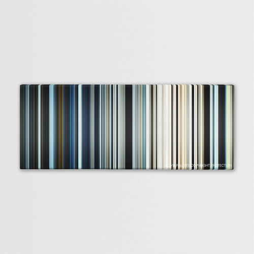 The Way Back color palette canvas print: thousands of thin vertical stripes of color