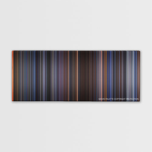 Judge Dredd color palette canvas print: thousands of thin vertical stripes of color