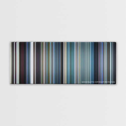 The French Connection color palette canvas print: thousands of thin vertical stripes of color