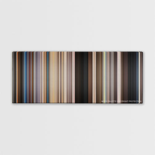 We're the Millers color palette canvas print: thousands of thin vertical stripes of color
