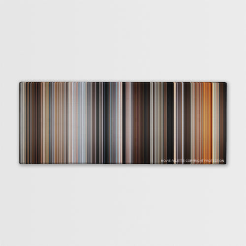 Quantum of Solace color palette canvas print: thousands of thin vertical stripes of color